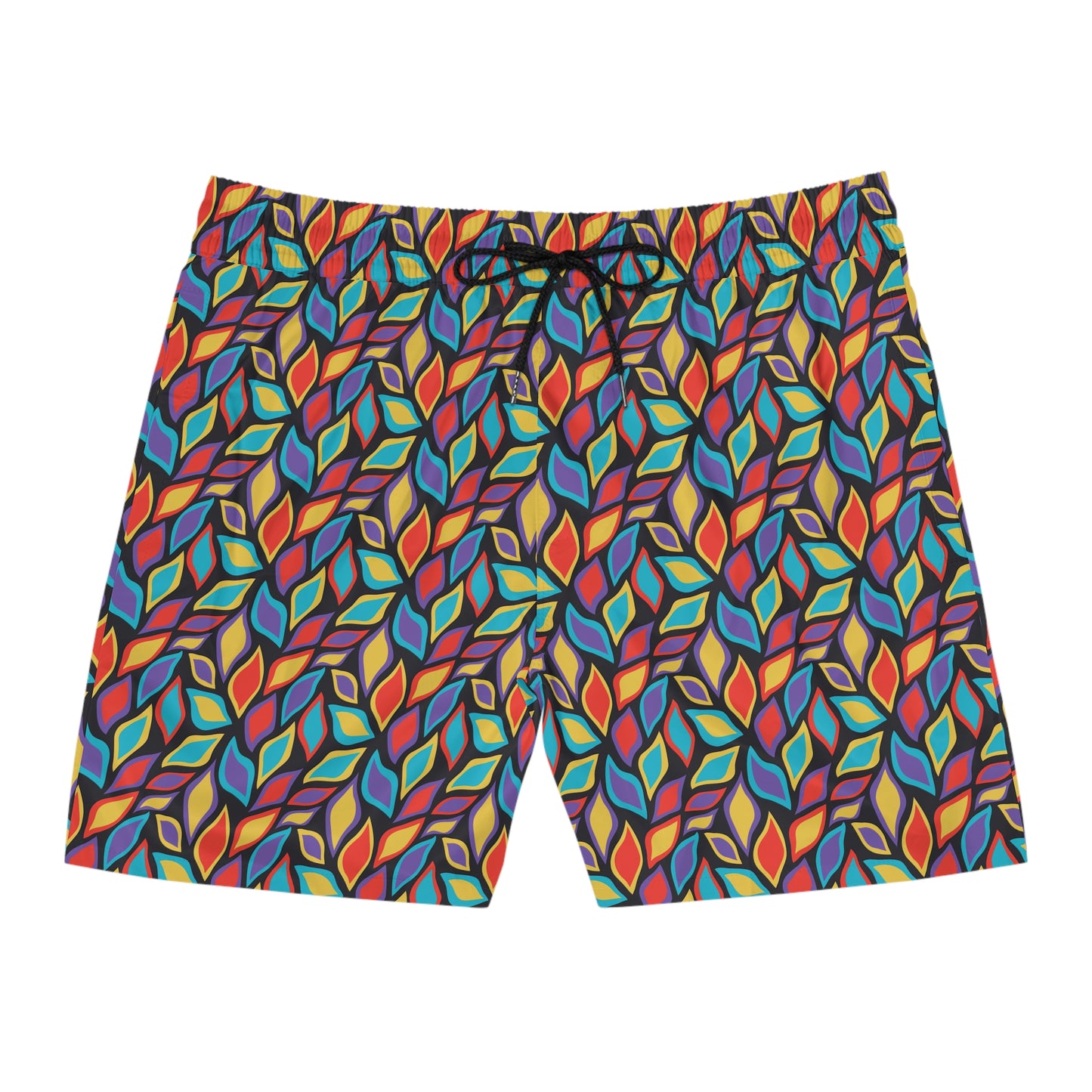 Short de bain - Feuilles arc-en-ciel